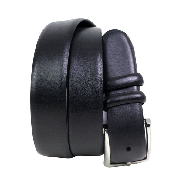 Lauren Ralph Lauren BLACK REAL LEATHER 1 1/8"Wd DRESS MEN'S BELT Size 36/90 (66T - Picture 1 of 15